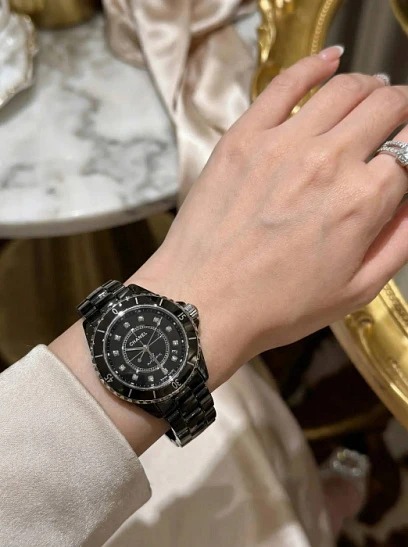 Chanel J12 Black Ceramic Diamonds